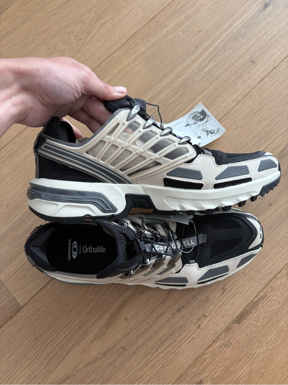 Salomon Acs Pro Shell Sneakers Rainy Day / Black / Castlerock - Picture 2 of 11